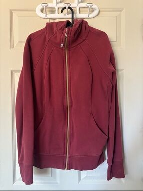 lululemon athletica Maroon Full-Zip Hoodie